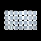 28 Slots Adjustable Storage Box Plastic Case Home Organizer Jewelry Beads Boxes - intl