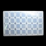 28 Slots Adjustable Storage Box Plastic Case Home Organizer Jewelry Beads Boxes - intl