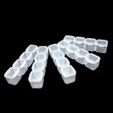 28 Slots Adjustable Storage Box Plastic Case Home Organizer Jewelry Beads Boxes - intl