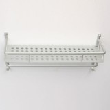 2PCS 40cm Single Layer Alumimum Towel Bar Rack Holder Hanger Bathroom Storage Shelf Wall Mounted - intl