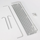 2PCS 50cm Single Layer Alumimum Towel Bar Rack Holder Hanger Bathroom Storage Shelf Wall Mounted - intl