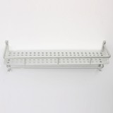 2PCS 50cm Single Layer Alumimum Towel Bar Rack Holder Hanger Bathroom Storage Shelf Wall Mounted - intl