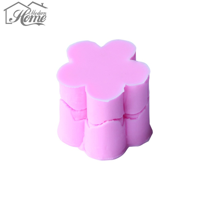 2pcs Plum Petal Flower Leaf Veiner Silicone Mold Cake Decorating Fondant Flower Sugarcraft Cake Mold Wedding Decoration DIY,Pink - intl