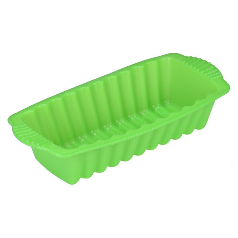 2pcs Silicone Rectangle Non Stick Bread Loaf Cake Mold Bakeware Baking Pan Oven Mould 26*14CM - intl