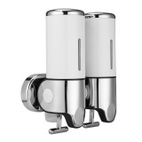 2x 500mL Wall Mounted Bathroom Shower Body Lotion Shampoo Liquid Soap Dispenser (White) - intl