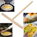 2X Gỗ Cào Tròn Nướng Bánh Pancake Crepe Đầm Xòe Bếp Bộ Dụng Cụ TỰ LÀM-quốc tế