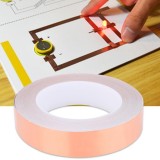 epayst 30m Multi Use Strong Adhesive Single Sided Conductive Copper Foil Tape for EMI Shielding(2.5cm)