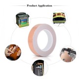 epayst 30m Multi Use Strong Adhesive Single Sided Conductive Copper Foil Tape for EMI Shielding(2.5cm)