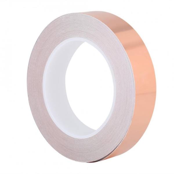 epayst 30m Multi Use Strong Adhesive Single Sided Conductive Copper Foil Tape for EMI Shielding(2.5cm)