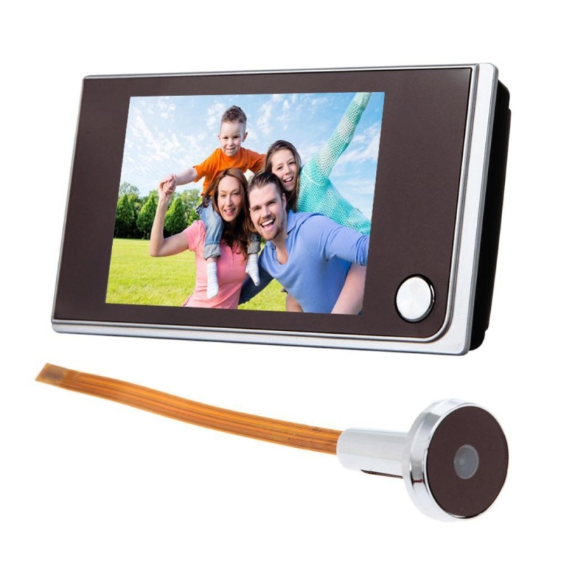 3.5 inch LCD 120 Độ Nhìn Trộm Màu Người Xem Cửa Mắt Chuông Cửa Màu HỒNG NGOẠI Camera-quốc tế