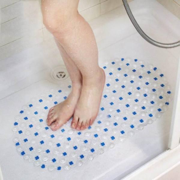 37cm*66cm colourful PVC Plastic Non slip Shower Bathroom Bath Mat waterproof - intl