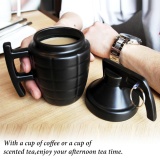 3D Army Dummy Grenade Mug Porcelain Mug Ceramic Coffee Tea Cup Funny Gift 280ML Black - intl