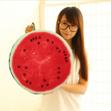 3D Print Fruit Office Chair Back Cushion Sofa Throw Pillow Watermelon 40cm - intl(Neutral)