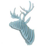 3D Xếp Hình Gỗ Diy Treo Tường hươu Đầu nai sừng tấm đầu gỗ tặng thủ công trang trí Nhà Động Vật Hoang Dã- quốc tế