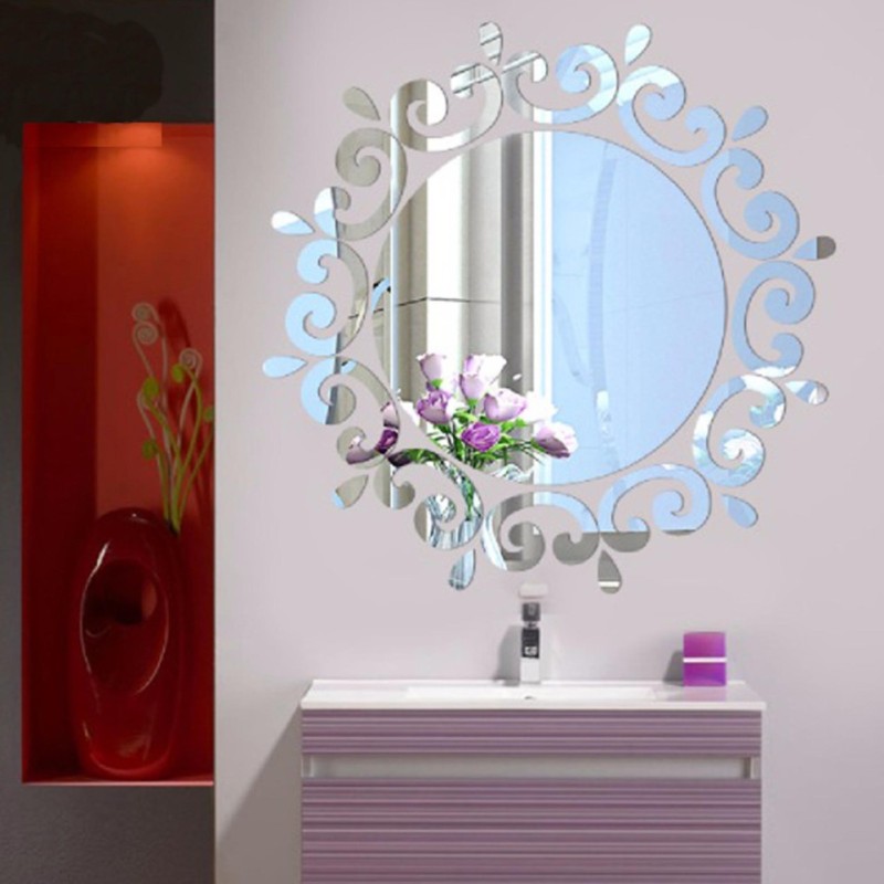 3D Stereoscopic Mirror Wall Stickers - intl