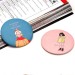 3pcs Colorful Pocket Cosmetic Mirror Sweet Cartoon Portable Small Mirror Mini Makeup Mirror Gift - intl