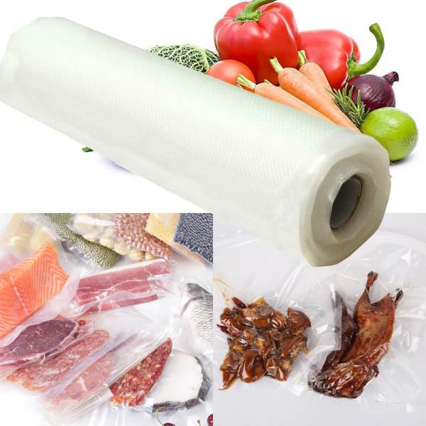 3pcs  Roll Seal Vacuum Fresh-keeping Self Sealing Food Save Storage Bag 500x20cm