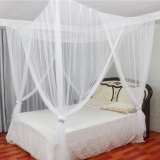 4 Corner Mosquito Net Mesh Canopy Insect Queen King Size Netting Curtain Dome AU - intl