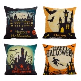 4 Vỏ Gối Trang Trí Halloween 45x45 cm-Quốc tế