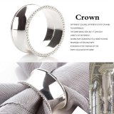 4 Pcs Stainless Steel Napkin Rings for Dinners Parties Diameter 4.5 cm Silver - intl