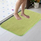 40*60cm Absorbent Memory Foam Bath Bathroom Floor Shower Mat Rug Non-slip Green - intl