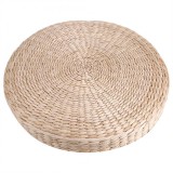 epayst 40cm Round Pouf Tatami Cushion Floor Cushions Straw Meditation Soft Yoga Mat