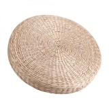 epayst 40cm Round Pouf Tatami Cushion Floor Cushions Straw Meditation Soft Yoga Mat