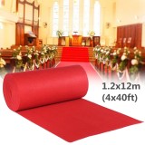 40ftx4ft Large Red Carpet Wedding Aisle Floor Runner Hollywood Party Decoration - intl