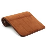 40x120cm Memory Foam Washable Bedroom Floor Pad Non-slip Bath Rug Mat Door Carpet Brown - intl