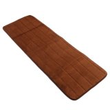 40x120cm Memory Foam Washable Bedroom Floor Pad Non-slip Bath Rug Mat Door Carpet Brown - intl