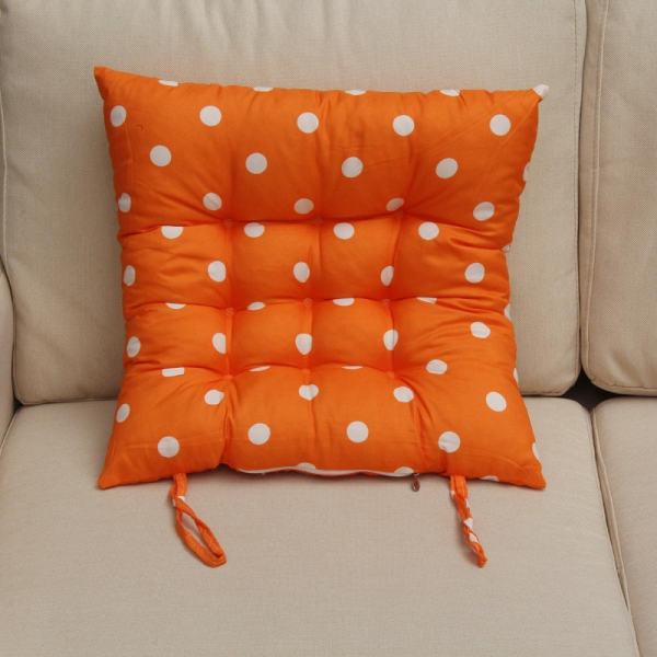 40x40cm Square Cotton Seat Soft Cushion Home Office Chair Decorative Pillow Pad Orange - intl