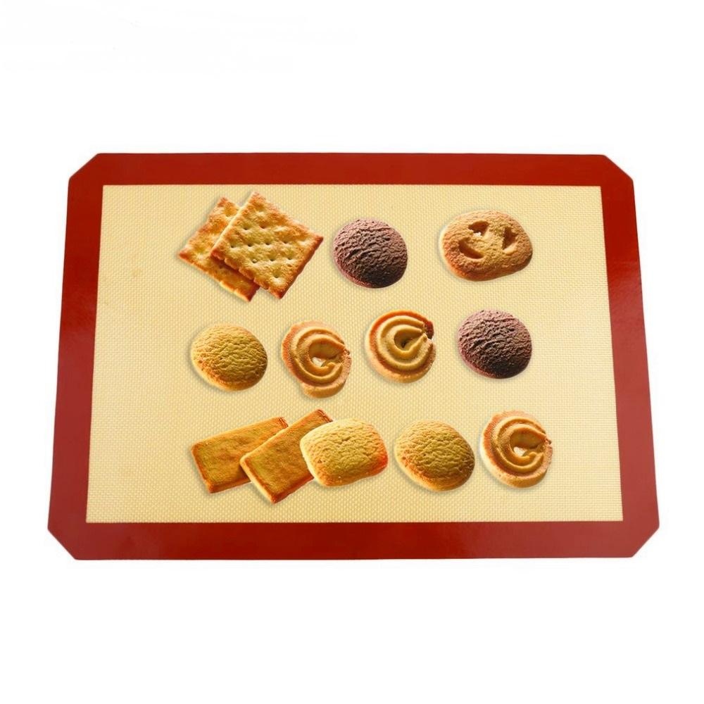 42*29.5cm Preup Reusable Non-Stick Silicone Glass Fiber Baking Mat Pad Sheet Rolling Dough Mat for Cake Cookie Sprays Macaron - intl