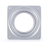 4\" Square Rotating Swivel Plate Metal Lazy Susan Bearing Turntable TV Rack Desk Tool - intl