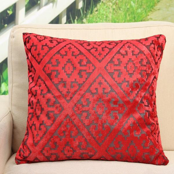 45x45cm Fabrics Cotton Fashion Throw Pillow Case Cushion Cover Home Sofa Decor Red - intl