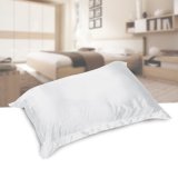 epayst 48*74cm Summer Silky Satin Soft Pillow Cover Home White
