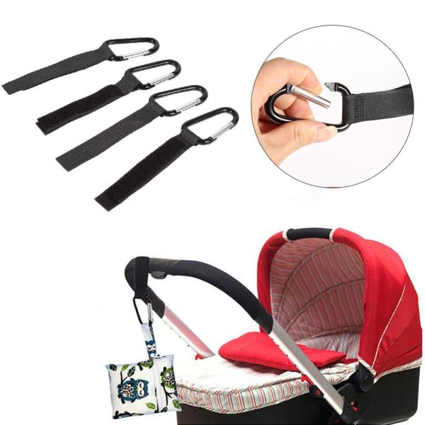4Pcs Baby Pram Stroller Diaper Bag Hooks - intl