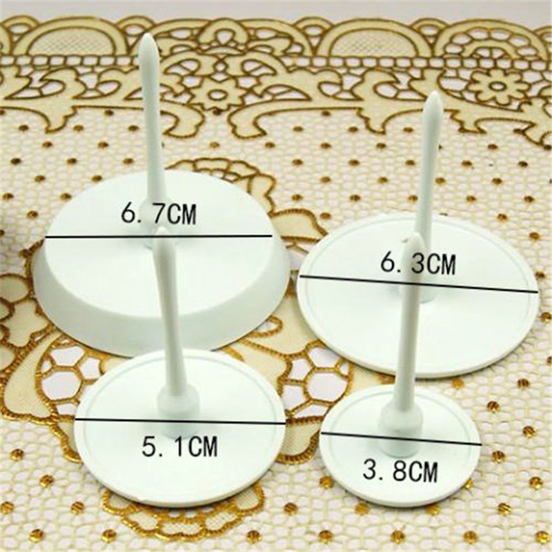 4PCS New Sugarcraft Cupcake Cake Stand Icing Cream Flower Decorating Nail Set Tool - intl