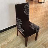 4Pcs Printing flower Spandex Stretch Dining Chair Cover Restaurant For Weddings Banquet Folding Hotel Chair Covering - intl