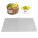 4 cái PVC Dày Placemat Tấm Bát Miếng Lót Nhà Giáng Sinh Bông Tuyết Tablemat Màu Bạc-quốc tế