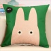 4PCS/SET Retro Cartoon Animal Printed Cotton Pillowcase Home Decoration Textile Arts Crafts Sofa Car Cushion Linen Cloth Pillow Case - intl