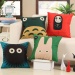 4PCS/SET Retro Cartoon Animal Printed Cotton Pillowcase Home Decoration Textile Arts Crafts Sofa Car Cushion Linen Cloth Pillow Case - intl