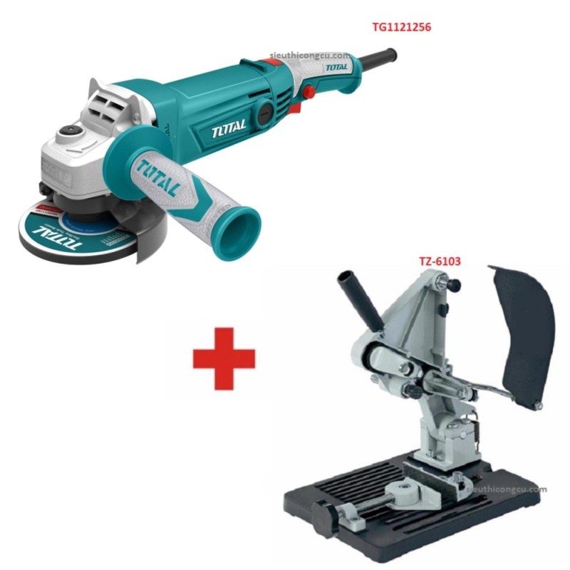 Bảng giá 5” (125mm) Máy mài góc 1010W Total TG1121256 + Đế máy cắt bàn dùng cho máy cắt cầm tay TZ-6103