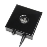 5 LED White Lights Stand Wooden Base USB Crystal Display AC Adapter Trophy Laser