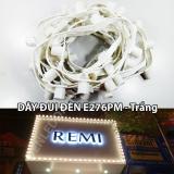 5 Mét dây đui + 30 bóng đèn tròn LED gắn viền cửa, viền biển, viền gương