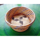 5 Multi color cycle versatile Bamboo Basket Natural Weave Thai Handmade fruit,bread