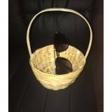 5 Weave Bamboo Basket .Vintage Handmade Wood Craft Decorate Gift