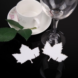 50 Table Wine Glass Name Place Card Wedding Christmas Decoration 03 White - intl(Trung tính)