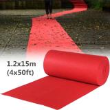 50x4ft Large Red Carpet Wedding Aisle Floor Runner Hollywood Party Decoration - intl