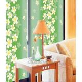 5m Decal dán kính/kiếng họa tiết hoa lài xanh lá cây khổ rộng 45cm