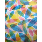 5m Decal dán kính/kiếng họa tiết lá nhiều sắc màu khổ rộng 45cm